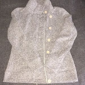 Grey North Face Zip Up Fleece/Sweater Jacket